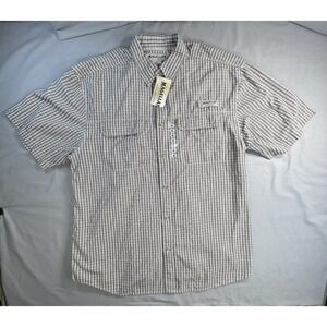 Magellan Button Down plaid short sleeve Shirt men's XL NEW hiking camping